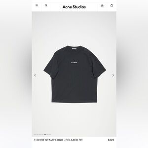 Acne Studios Black T-Shirt